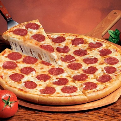 Create meme: pepperoni pizza, pizza , we give pepperoni pizza