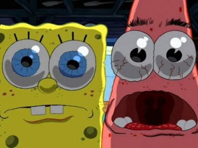 Create meme: sponge Bob square pants , spongebob Patrick , spongebob is evil