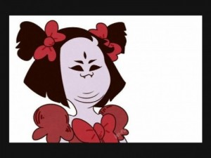 Create meme: Muffet in shock