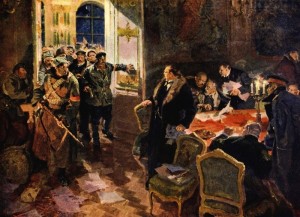 Create meme: the October revolution paintings, the arrest of the provisional government of 1917 picture, the arrest of the provisional government