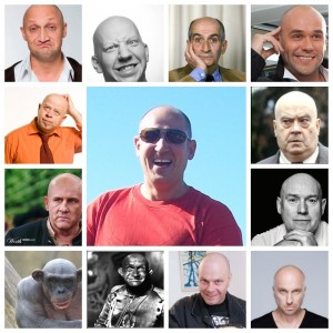 Create meme: actors, actor bald bouncer, Portrait