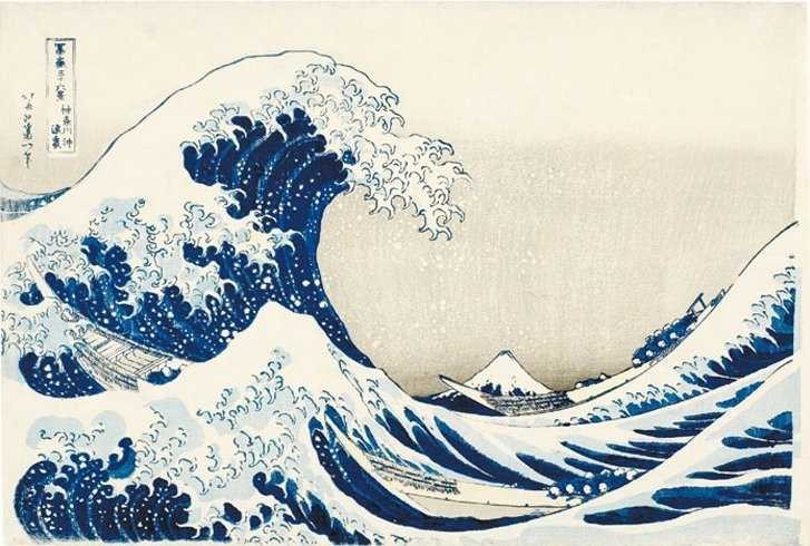 Create meme: katsushika hokusai big wave, hokusai big wave, katsushika hokusai