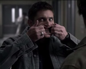 Create meme: Dean Winchester footage from the show, TV series supernatural, dean winchester