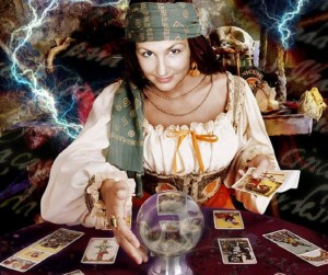 Create meme: divination by Tarot cards, girl