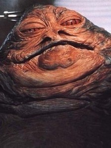 Create meme: Jabba the Hutt 1977, star wars, star wars Jabba