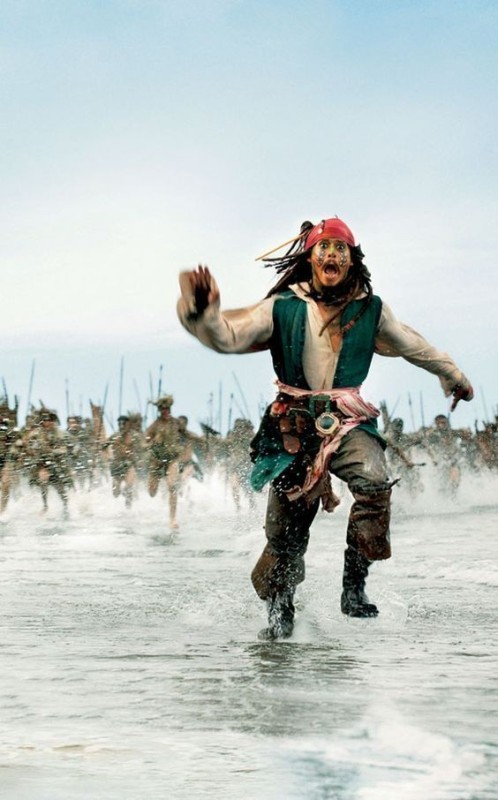 Create meme: Jack Sparrow , pirates of the Caribbean Jack Sparrow, pirates of the Caribbean Jack Sparrow runs