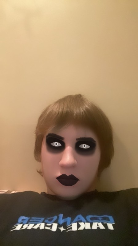 Создать мем: человек, макияж, макияж вампирши на хэллоуин