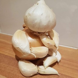 Create meme: garlic