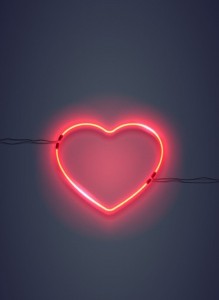 Создать мем: разбитое неоновое сердце на черном фоне, сердце, Neon Hearts
