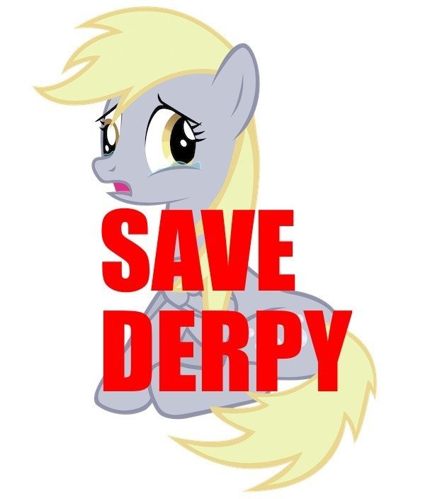Create meme: derpi save and preserve, pony , derpy is an evil pony