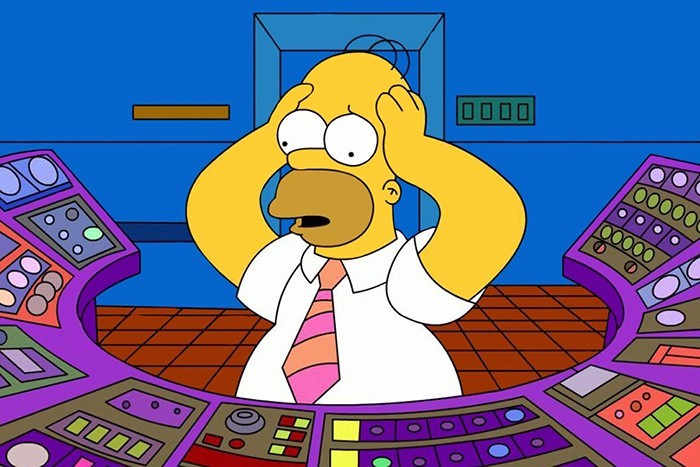 Create meme: Homer Simpson , Homer , Homer Simpson at the nuclear power plant