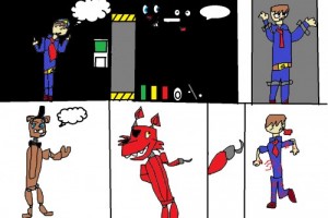 Create meme: foxy, fnaf, meme risovac