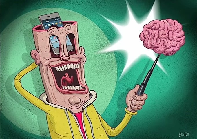 Create meme: Stephen cutts, brain , Steve Cutts