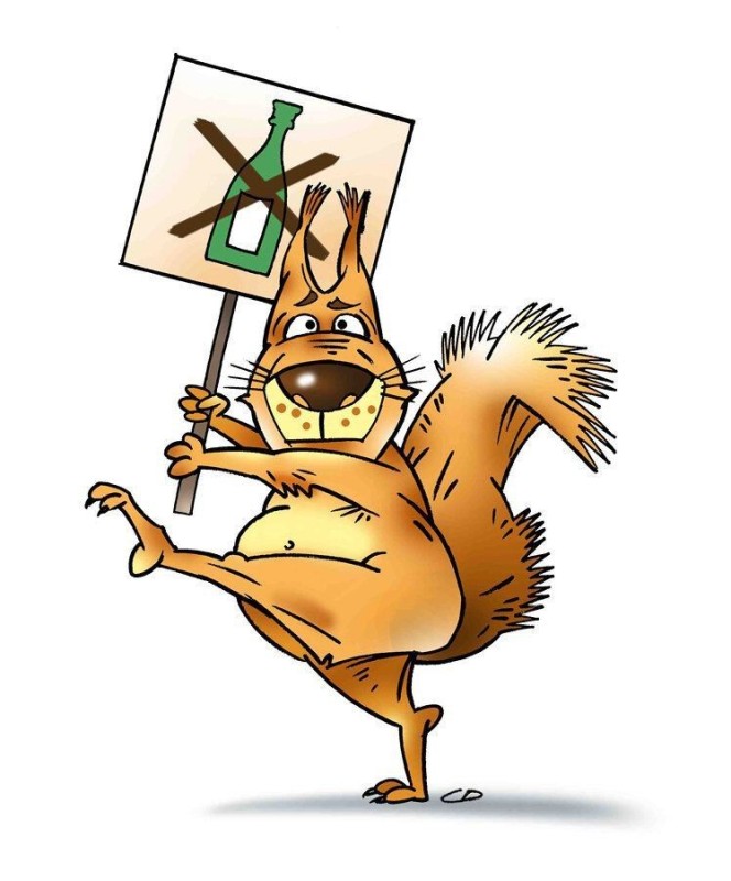 Create meme: cartoon squirrel, The squirrel is drunk, The drawing is funny