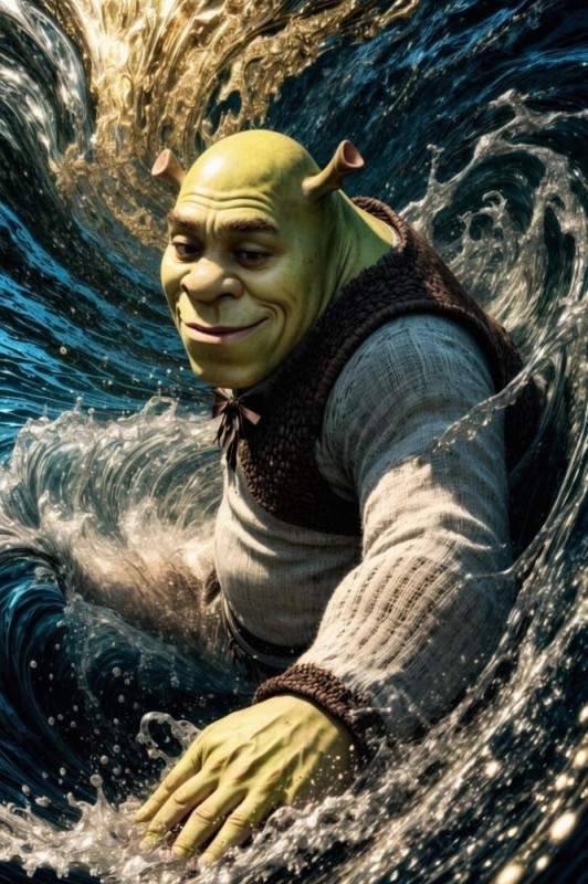 Create meme: shrek cartoon, Shrek Will Smith, the characters of Shrek