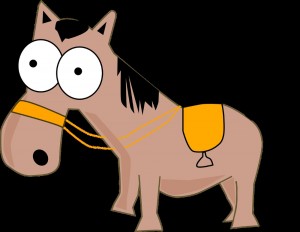 Создать мем: cartoon horse, horse clipart, конь личесс