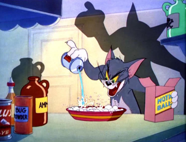 Create meme: Tom and Jerry meme, Dr. Jekyll and Mr. Mouse cartoon 1947, Tom and Jerry poison