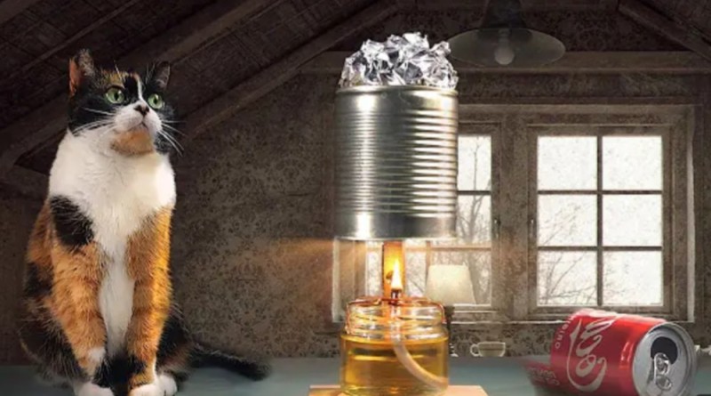 Создать мем: котэ, кот куки, греющая свеча