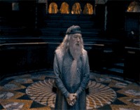Create meme: Dumbledore blue, Dumbledore good luck, Harry Potter