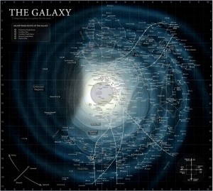Create meme: galaxy map star wars in good quality, star map star wars, map of the whole universe of star wars