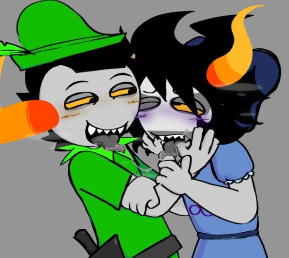 Создать мем: хоумстак гифки, хоумстак джон pathetic, homestuck вриска и таврос