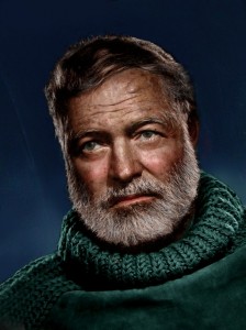 Создать мем: хемингуэй в свитере, эрнест хемингуэй (1899-1961), эрнест хемингуэй старик и море