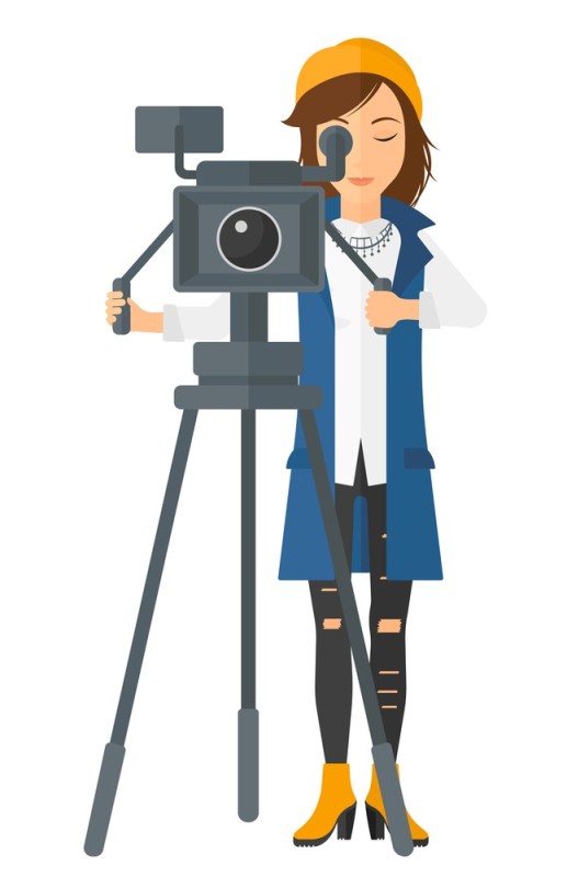 Create meme: videographer illustration, vector illustration, camera operator illustrator