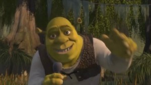 Create meme: Shrek screenshots, Shrek in the swamp, Shrek Shrek