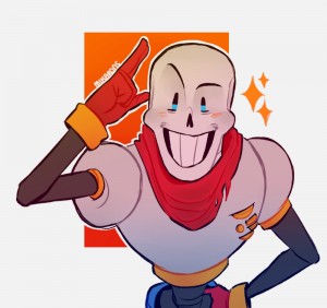 Create meme: papyrus, papyrus undertail