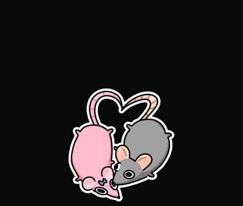 Create meme: mouse , mouse heart, cartoon mouse