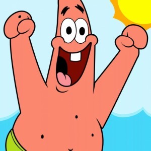 Create meme: Patrick with one tooth, meme joyful, Patrick