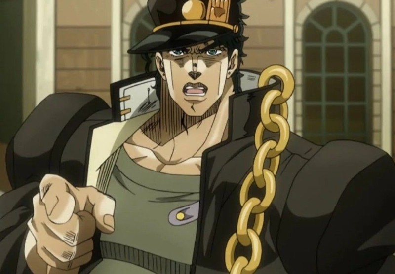 Create meme: kujo jotaro, jotaro jojo, jotaro 