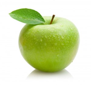 Создать мем: зеленое яблоко на белом фоне, green apple, яблоко яблоко