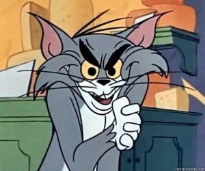 Create meme: indignant cat Tom, Jerry, Tom cat meme