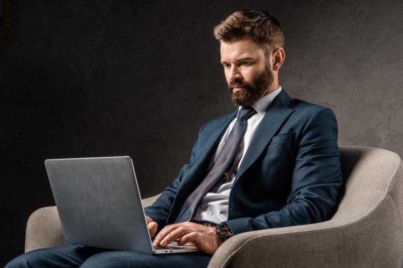 Create meme: male , a successful businessman, a businessman is sitting in a chair