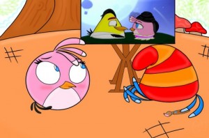 Создать мем: злые птички, angry birds rio, angry birds toons