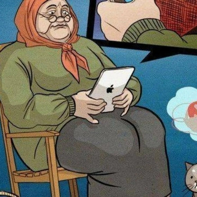 Создать мем: старушка, бабушка, старость карикатура