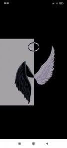 Создать мем: кто ты по зз ангел или демон, обои на телефон эстетика демон, ангельские крылья