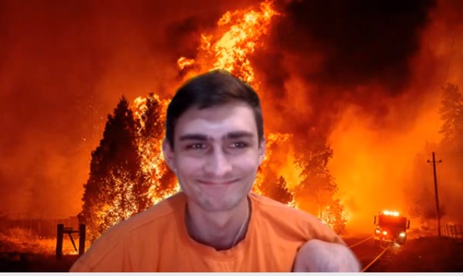 Create meme: wildfire, fires fires, The forest is on fire