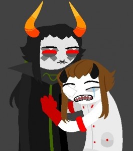 Create meme: hostak memes, hostak, karkat bucket, gamzee, karkat gif