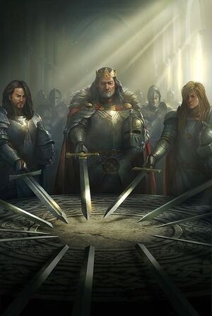 Create meme: knights of the round table, king Arthur and the knights of the round table, knights of the round table art