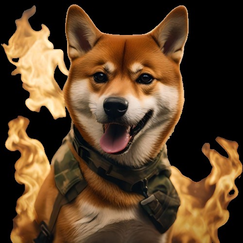 Создать мем: call of doge, собака акита, doge