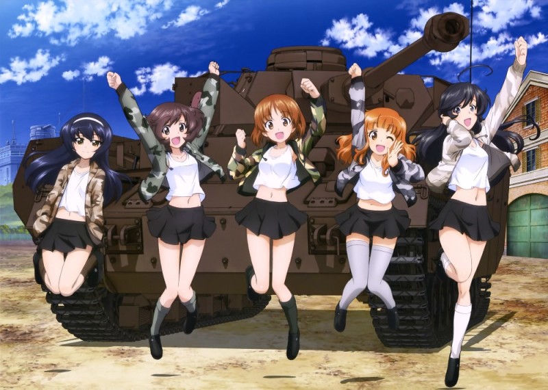 Create meme: anime tank girls und panzer, anime girls and tanks, anime tank girls finale