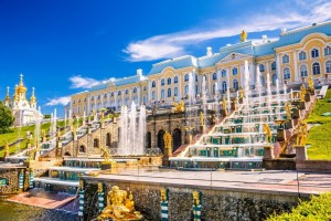 Создать мем: большой петергофский дворец фонтаны, петергоф в санкт - петербурге петергоф, петергоф большой петергофский дворец