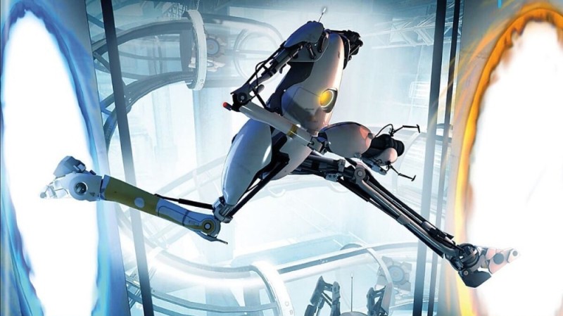 Create meme: game portal 2, portal 2 cover, portal 2 cover