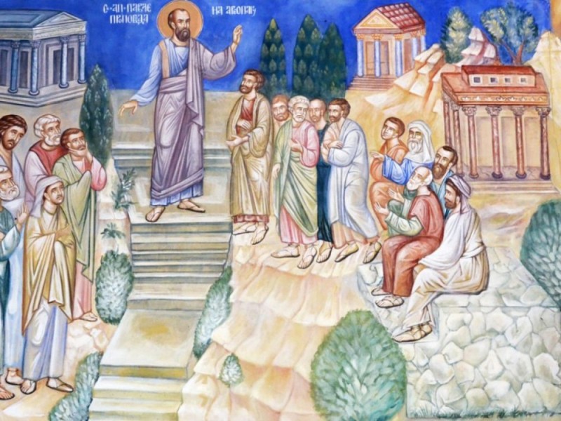 Создать мем: апостол павел проповедует, учения апостолов, исцеление расслабленного у овчей купели икона