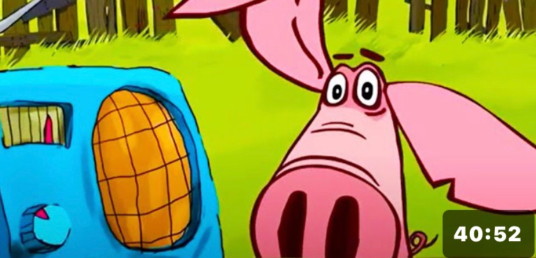 Create meme: funny cartoons for children, cartoon about a pig, piglet animated series