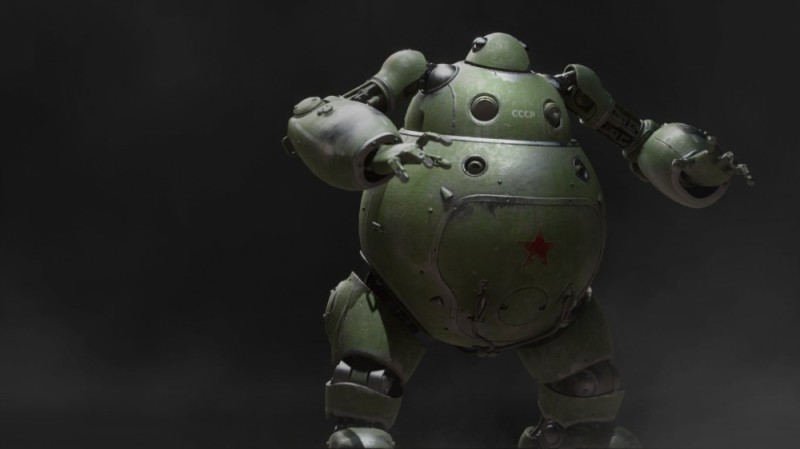 Create meme: concept art robot, bs 41 atomic heart, art robot