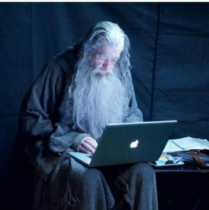 Create meme: gandalf, people, dark image