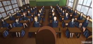 Create meme: anime classroom, watch anime, anime